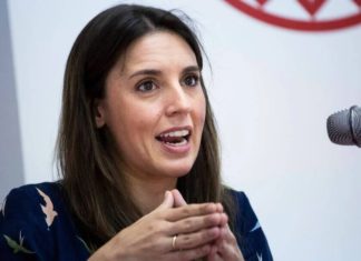 La exministra Irene Montero, de Podemos.