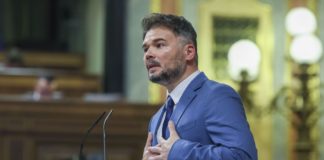 Gabriel Rufián, portavoz de ERC en el Congreso.