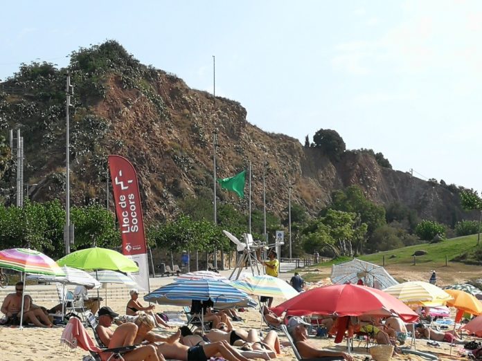 Platja de les Roques, en Montgat