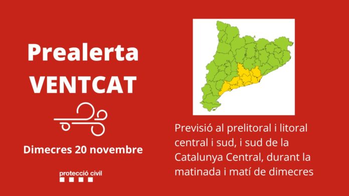 Infografía del plan VENTCAT de Protección Civil