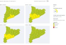 Mapas del tiempo en Cataluña para las próximas horas