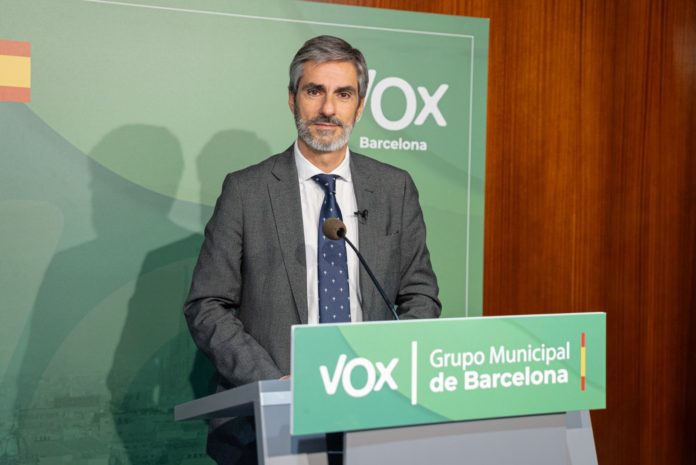 El portavoz de VOX en el Ayuntamiento de Barcelona, Gonzalo de Oro.