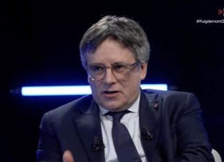 Un momento de la entrevista a Carles Puigdemont en TV3 el pasado 17 de diciembre.