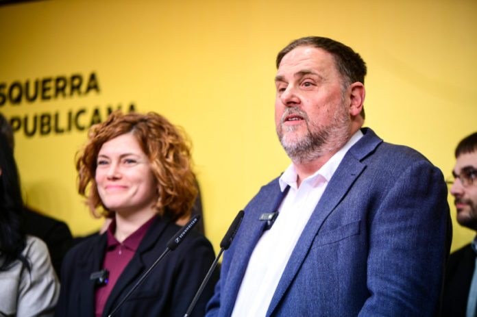 A la izquierda, Elisenda Alemany y, a la derecha, Oriol Junqueras, que dirigirán ERC a partir de este domingo.