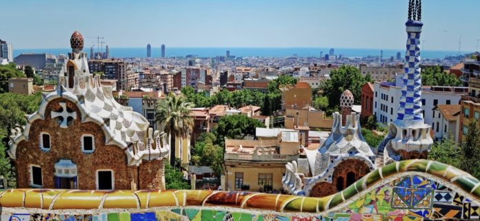 Vista de Barcelona desde el Park Güell.