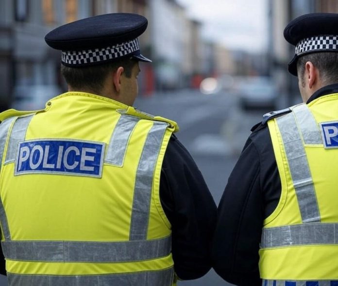 Policías del Reino Unido patrullando las calles de Londres.