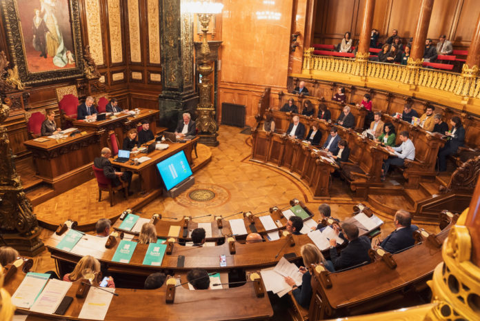 Plenario del Ayuntamiento de Barcelona.